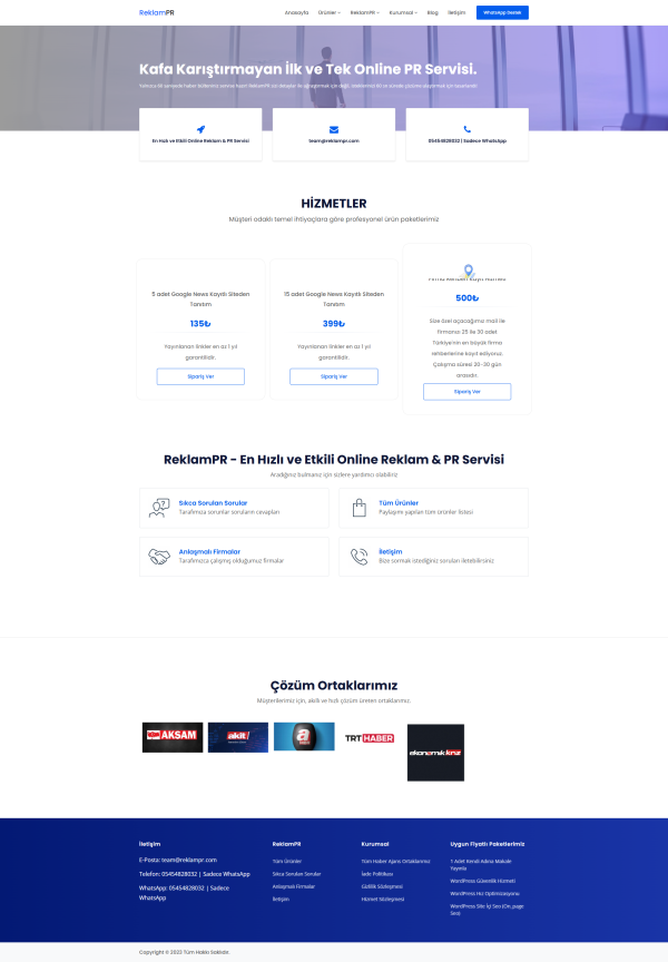 Online Reklam Pr Servisi